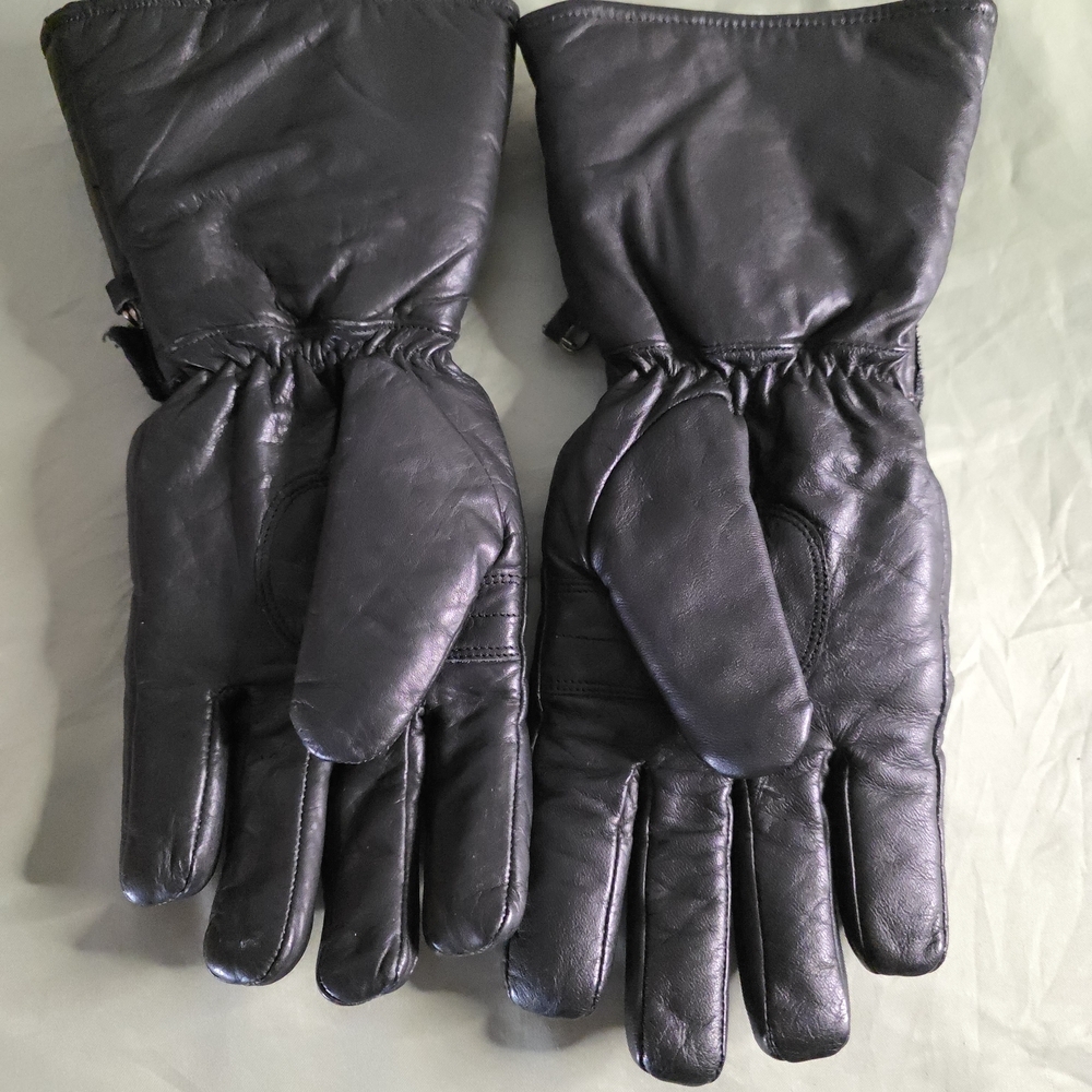 Women's Black Leather Chaps And Gloves Bundle - Picture 8 of 10
